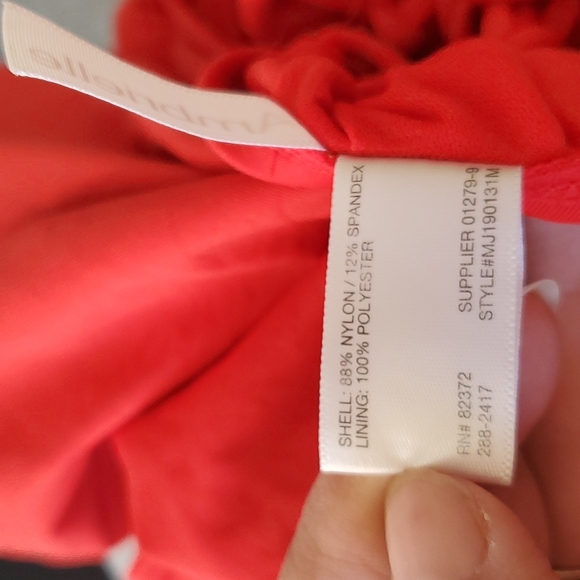 Ambrielle Red One-piece Sexy Red Bathing Suit - Picture 6 of 7